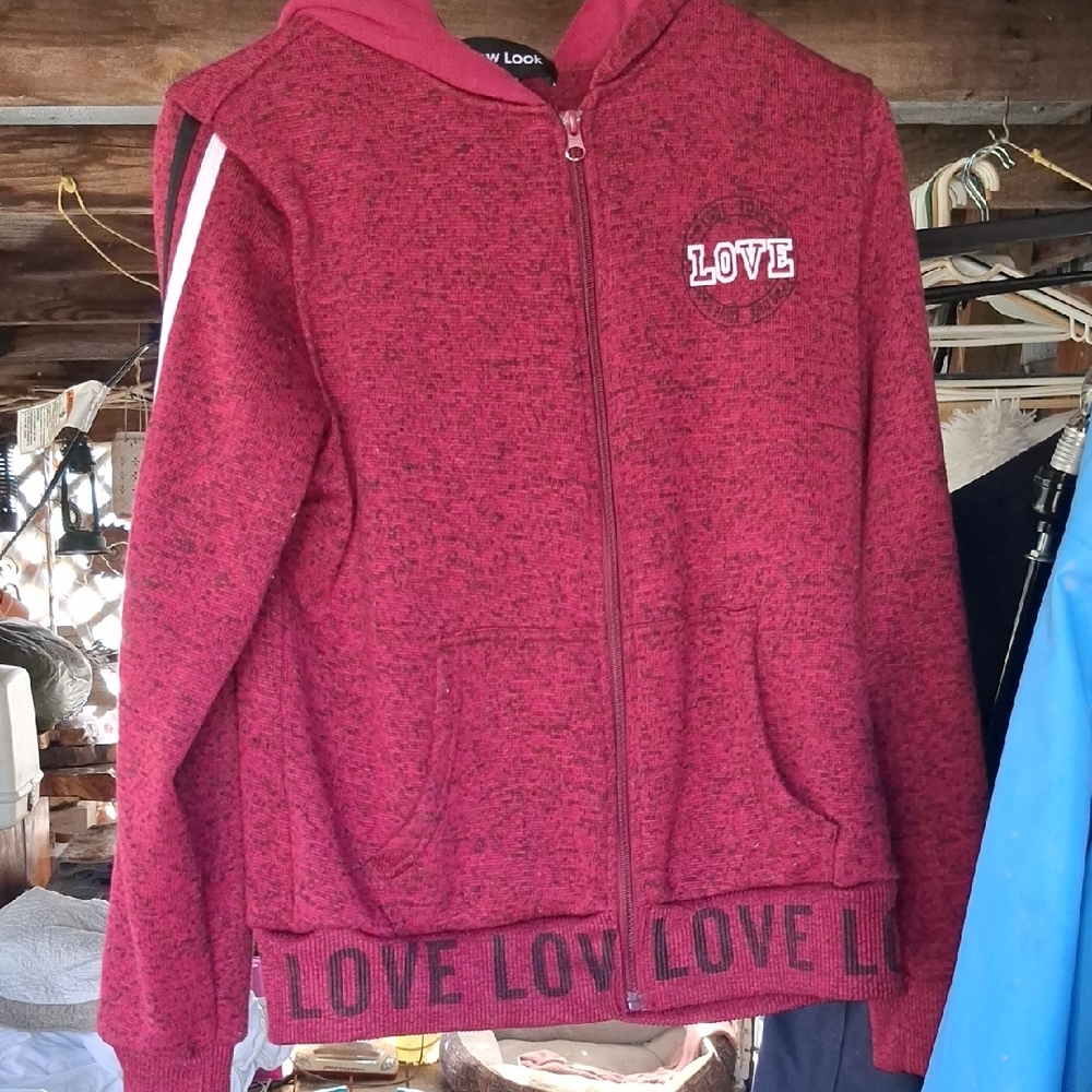 Love Kids Maroon Hoodie with Logo